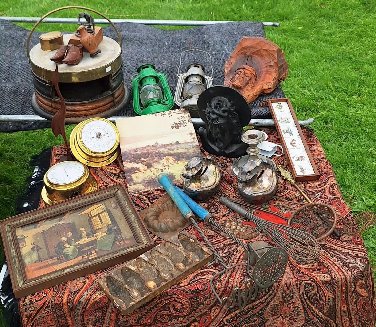Partij 70 divers antiek, vintage, curiosa items voor weinig., Antiek en Kunst, Ophalen of Verzenden