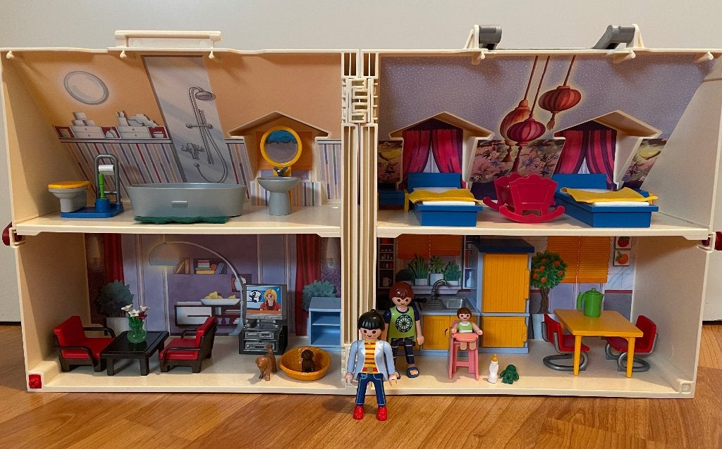 PLAYMOBIL 5167 - Modern Poppenhuis (Take Along Doll House), Gebouw, Complete set, Ophalen of Verzenden, Zo goed als nieuw