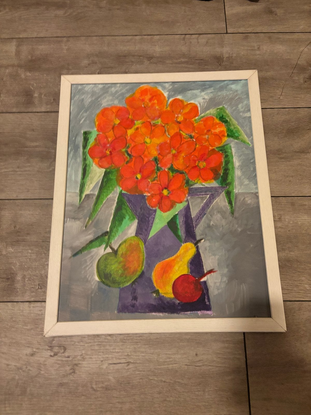 Schilderijen 60x40 cm, Stilleven, Hout, Handgeschilderd, Ophalen of Verzenden