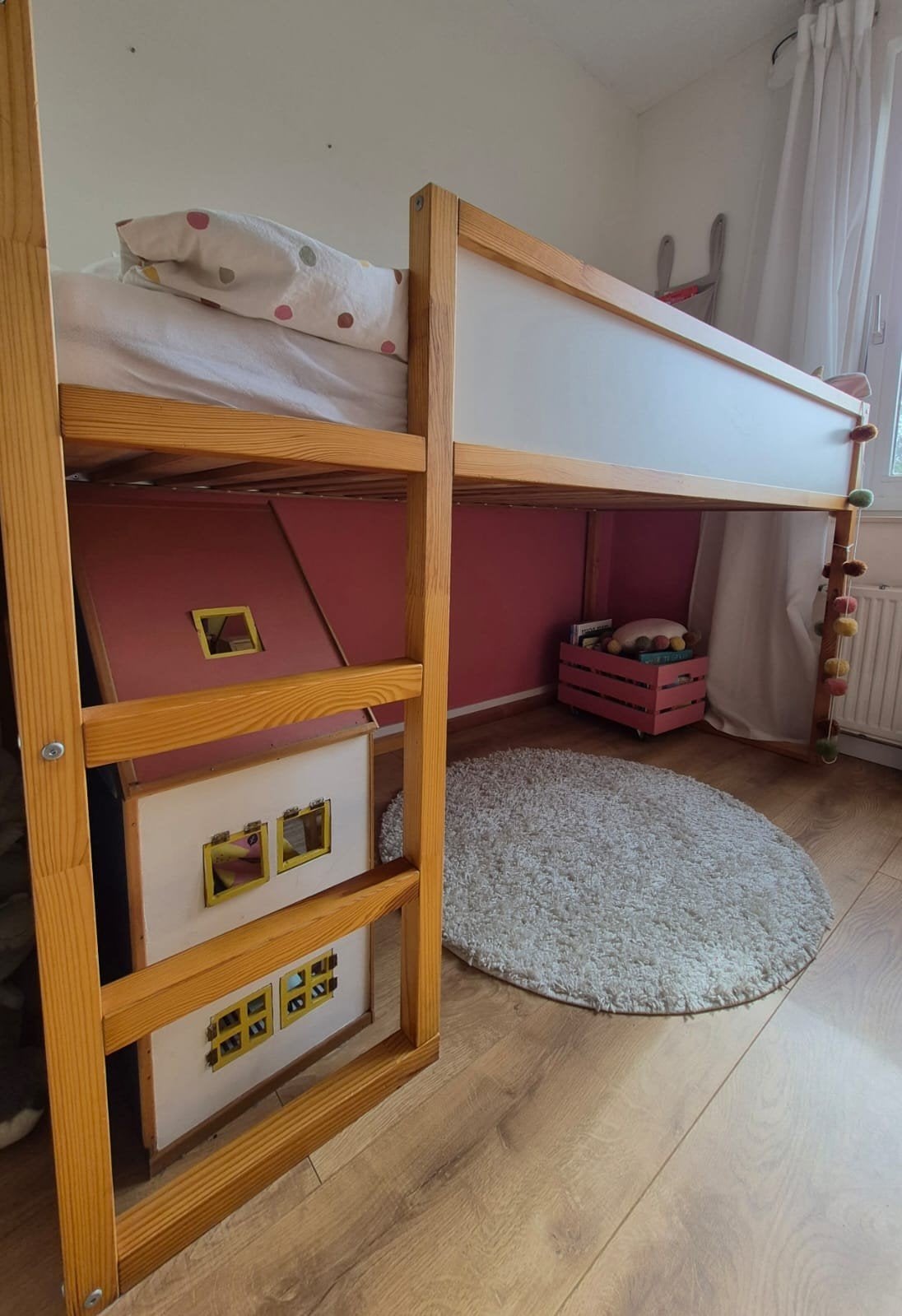 IKEA Kura hoogslaper 90x200, Ophalen, Gebruikt, Eenpersoons, 160 tot 180 cm