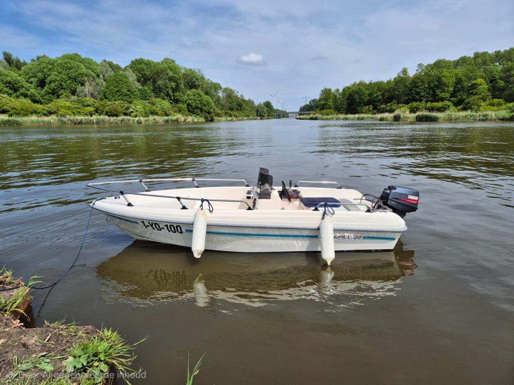 Consoleboot met trailer en 25 pk Yamaha buitenboordmotor, Watersport en Boten, Ophalen, Gebruikt, Viertaktmotor, 10 tot 30 pk