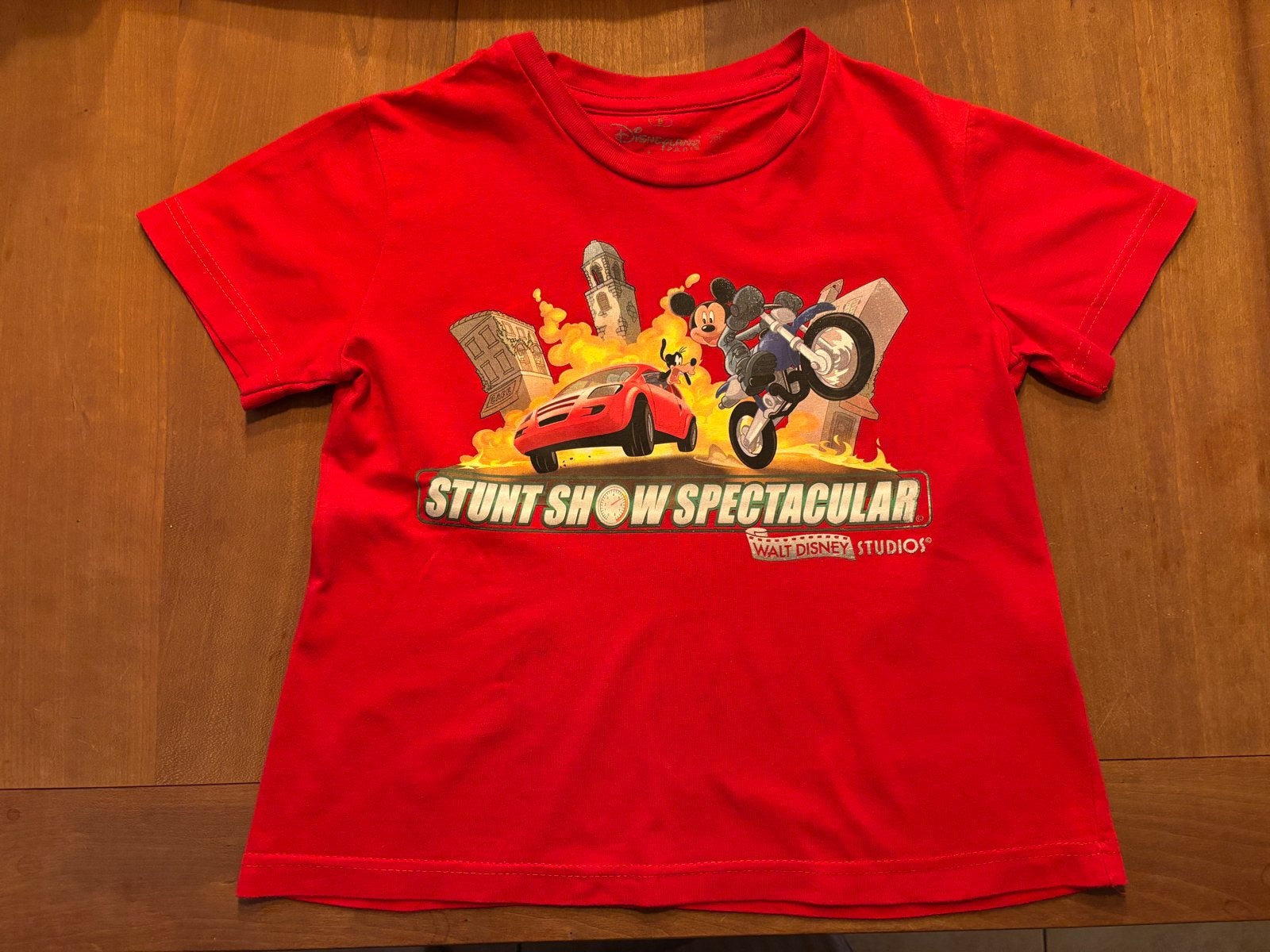 Disneyland Parijs T-shirt voor 6 jr Stunt Show mickey&goofy, Disney, Ophalen of Verzenden, Zo goed als nieuw, Shirt of Longsleeve