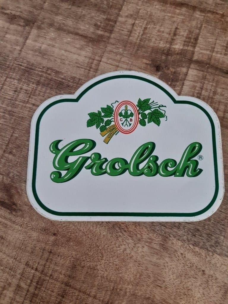 Grolsch oude sticker, Verzamelen, Ophalen of Verzenden, Nieuw, Reclamebord, Plaat of Schild, Grolsch