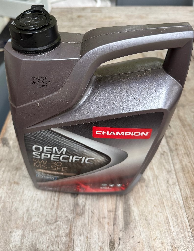 Motorolie Champion SW30 MS SFE, Ophalen