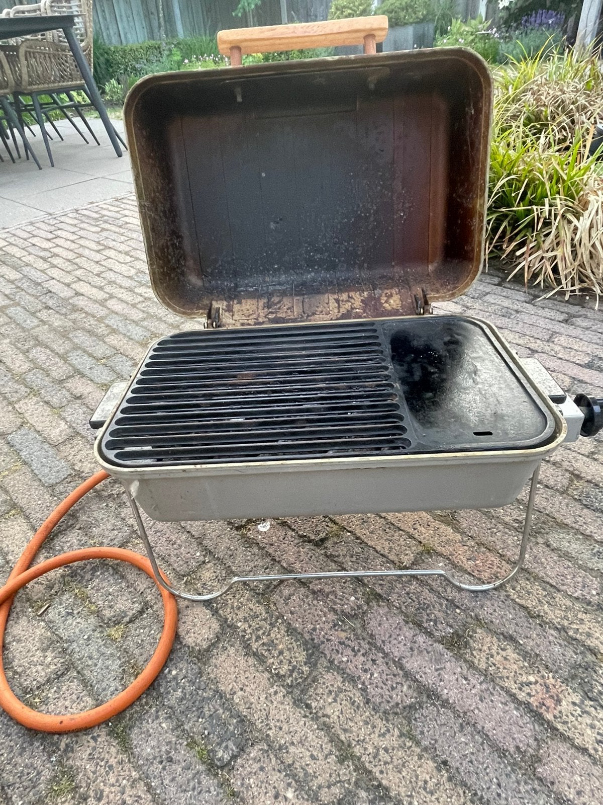 Gas (koffer) barbecue, Ophalen, Gebruikt