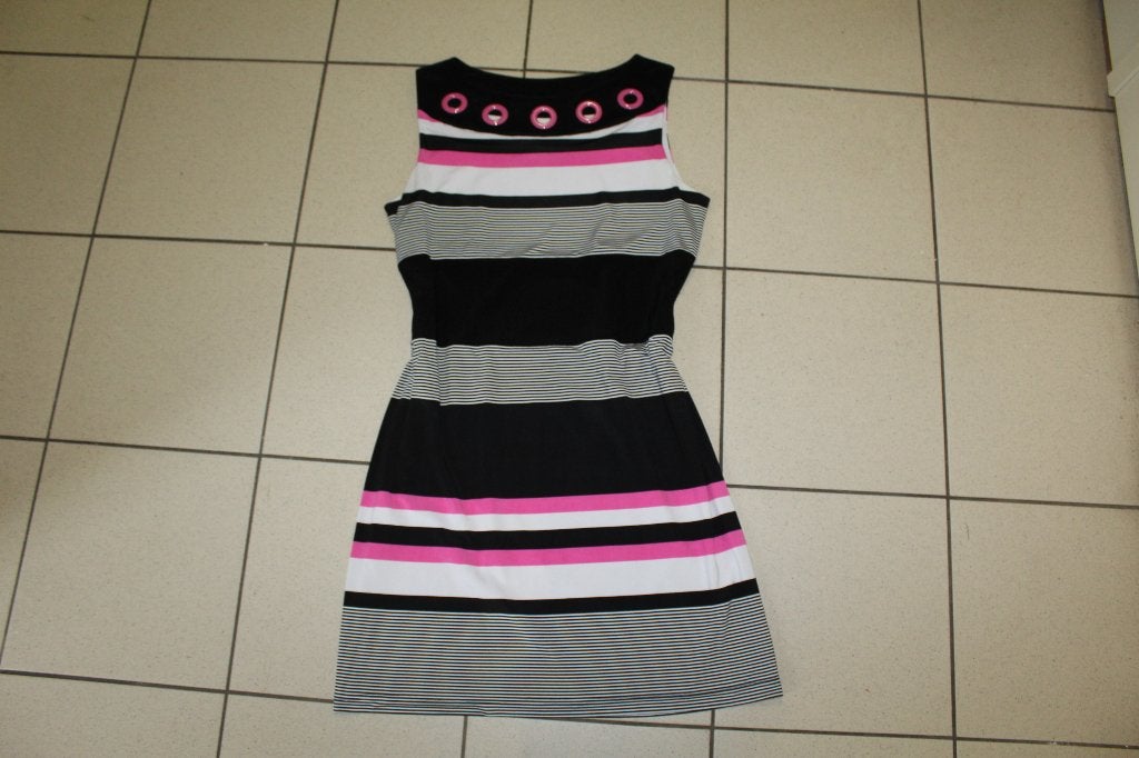 Joseph Ribkoff vlot gestreepte stretch jurk mt 42, Kleding | Dames, Overige kleuren, Verzenden, ., Maat 42/44 (L)