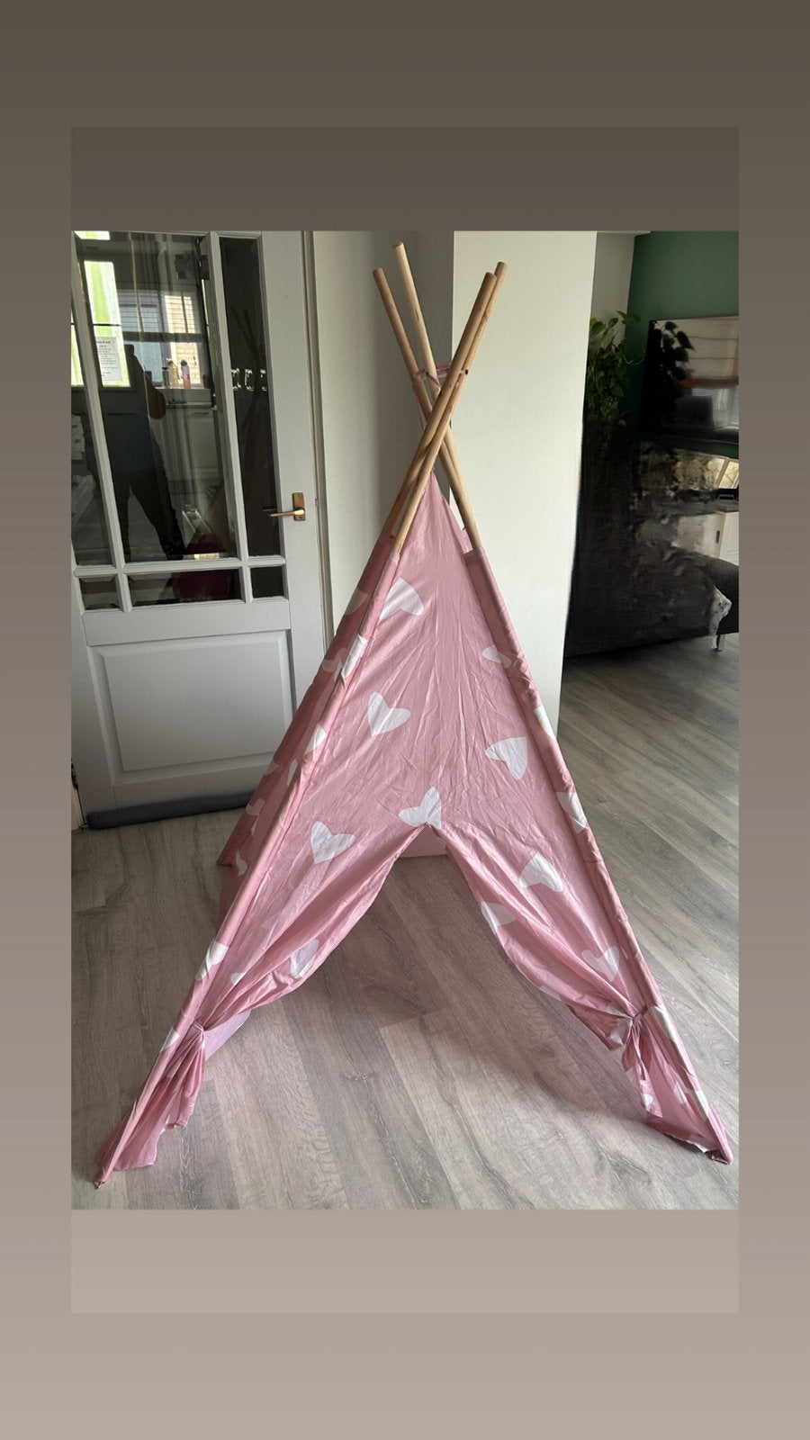 Tipi tentje, Ophalen, Zo goed als nieuw