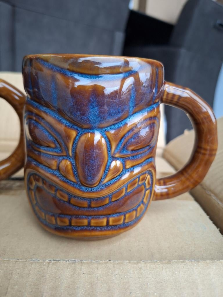 Libbey Tiki mok, Tiki glas, Tiki beker, Tiki cocktail mug, Ophalen, Nieuw, Keramiek, Glas of Glazen