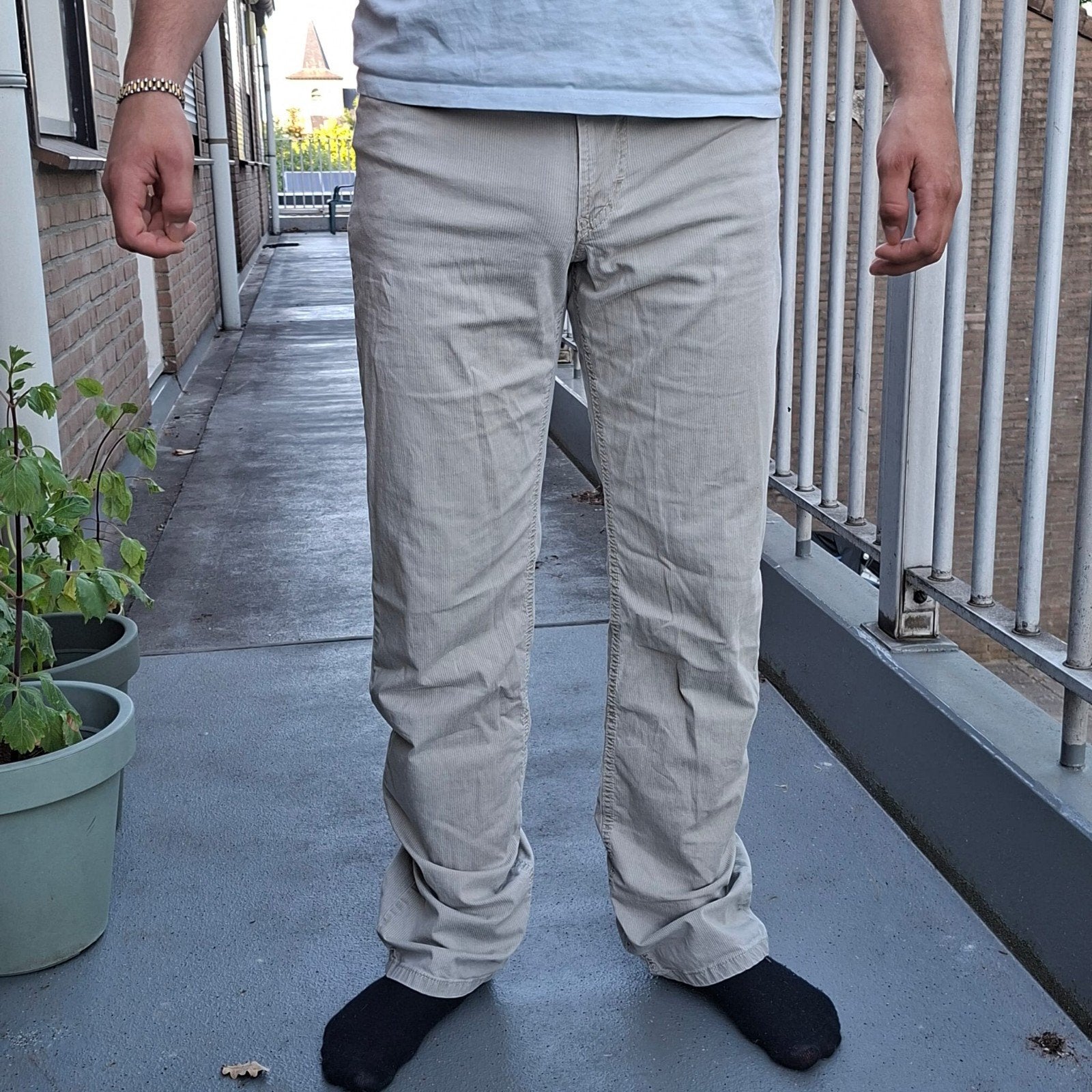 Brax Feel Good Cooper broek beige/khaki maat 34/34, Ophalen of Verzenden, Zo goed als nieuw, Beige