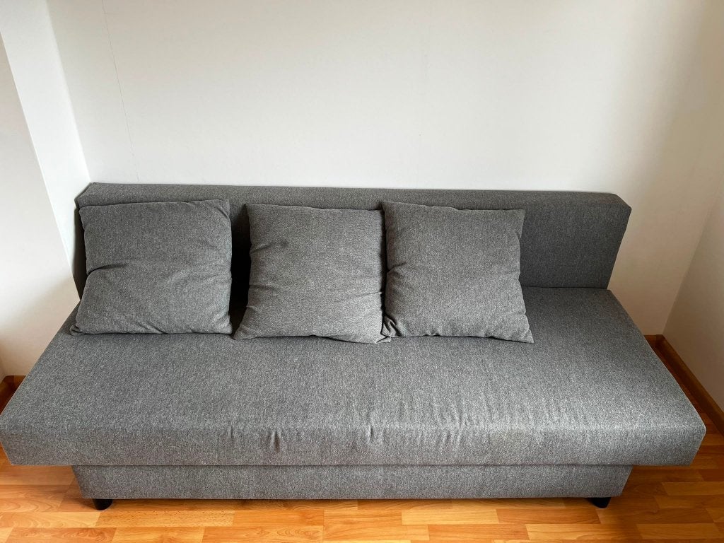 Slaapbank | 3-zits, Huis en Inrichting, Ophalen, Gebruikt, Tweepersoons, Overige maten