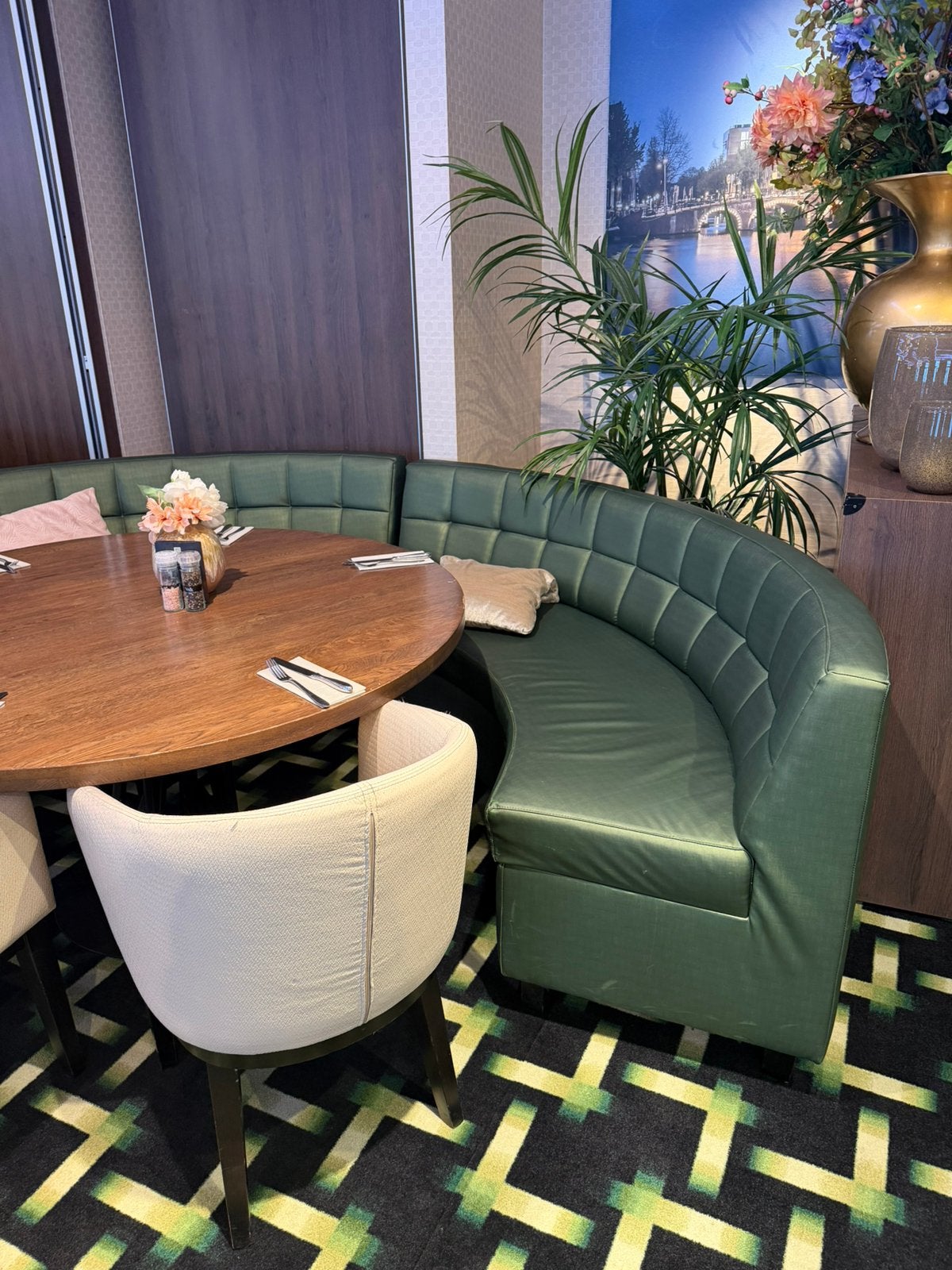 Prachtige partij designer meubelen uit ons restaurant, Ophalen, Gebruikt, Rechthoekig, 200 cm of meer