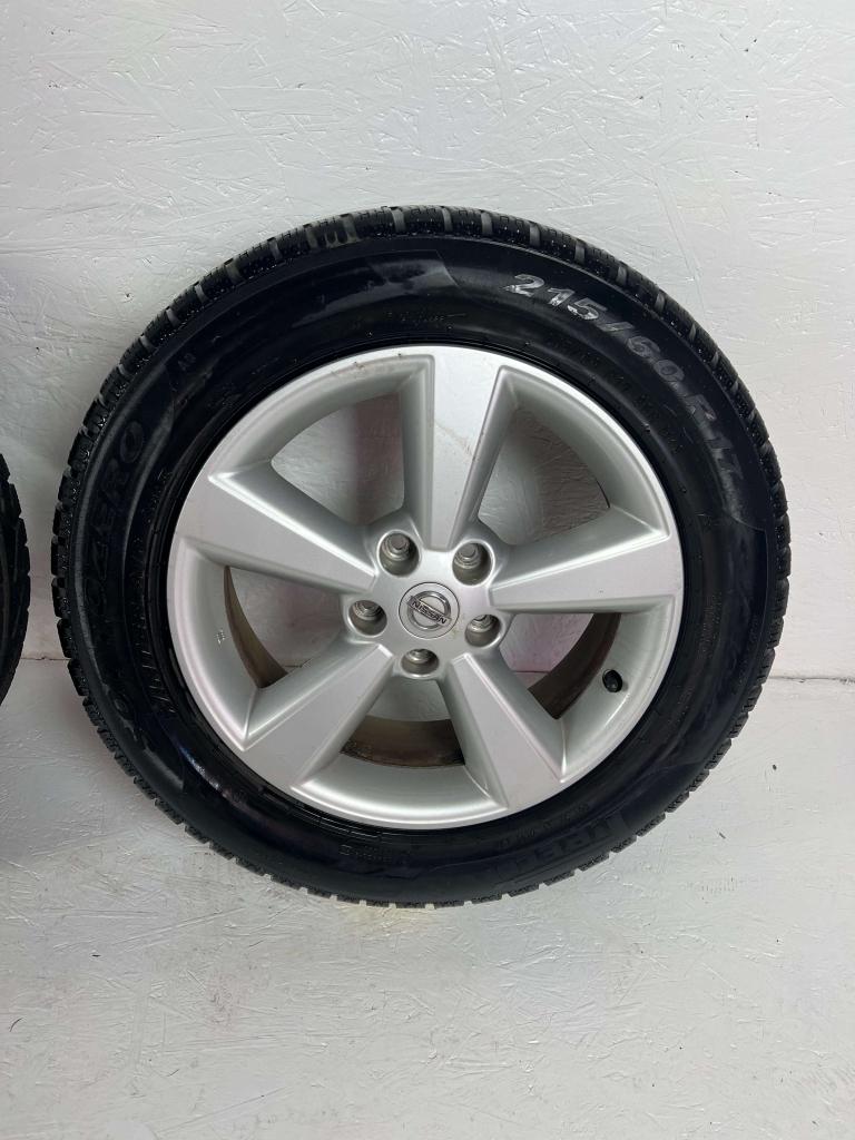 Originele Nissan Qashqai X-Trail Juke winterset 17" 5x114.3, Niet ingevuld, Banden en Velgen, Niet ingevuld, 17 inch