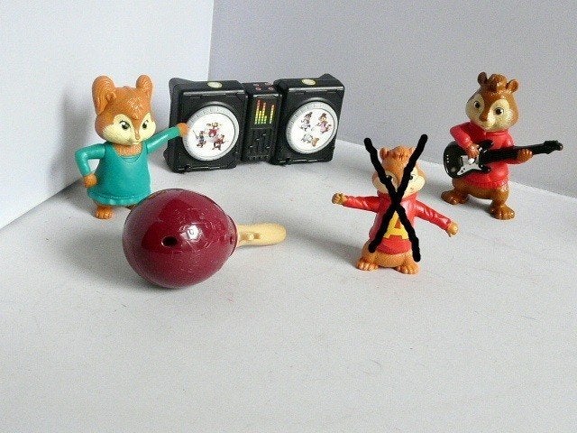 McDonalds 2010 # Alvin en de Chipmunks (4 items), Ophalen of Verzenden, Zo goed als nieuw