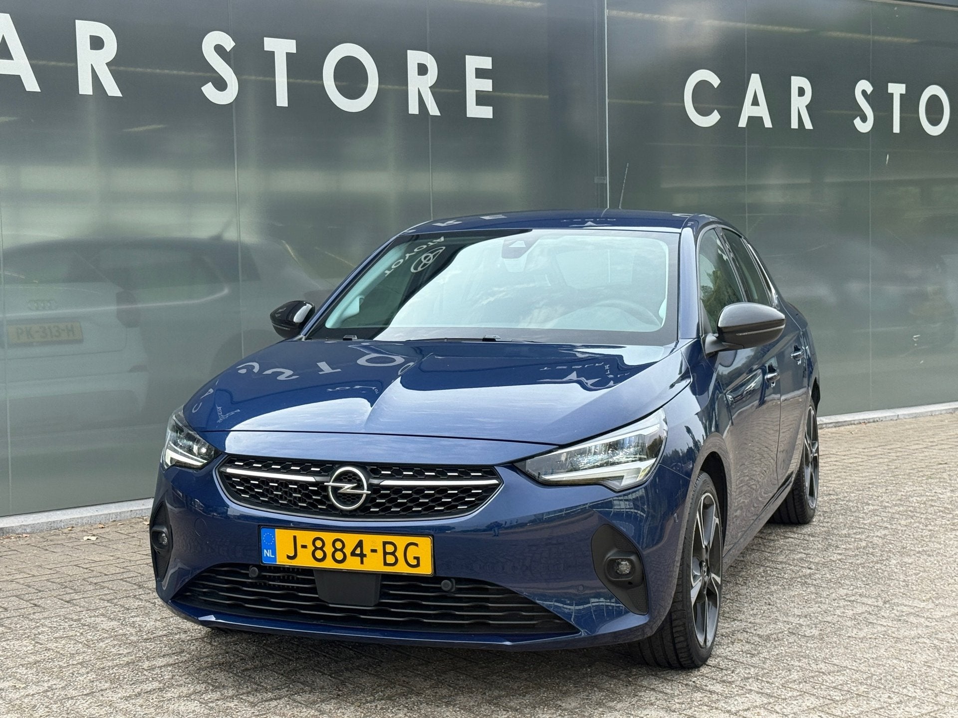 Opel Corsa 1.2 Automaat Elegance Navi|PDC V+A|Camera|Dealer, Gebruikt, Blauw, Origineel Nederlands, 3 cilinders