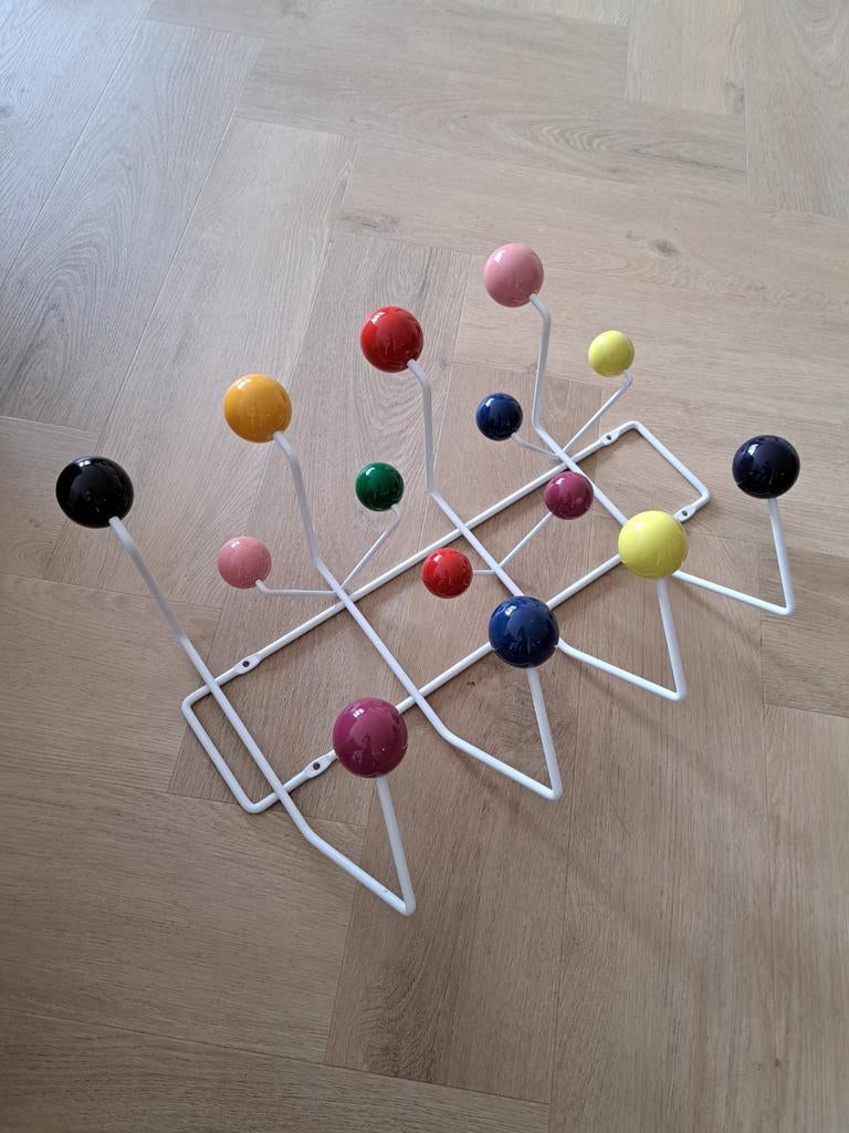 Vitra Hang It All kapstok, design Charles Eames, origineel, Wandkapstok, Gebruikt, Ophalen of Verzenden, Minder dan 100 cm