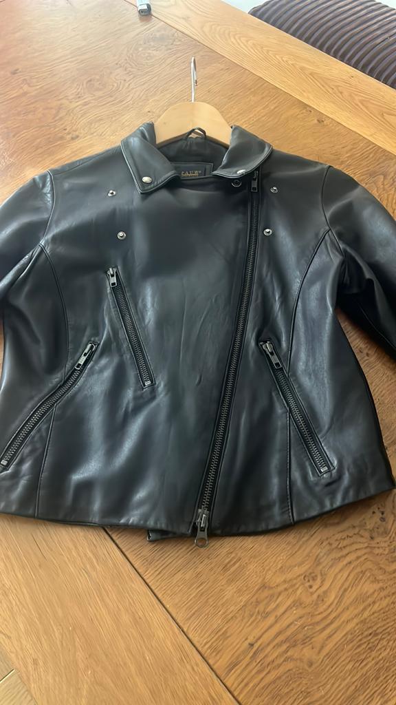 Pauw Amsterdam Zwart Kalfsleren Jasje Maat 34/36, Kleding | Dames, Ophalen of Verzenden, Nieuw, Maat 34 (XS) of kleiner, Zwart