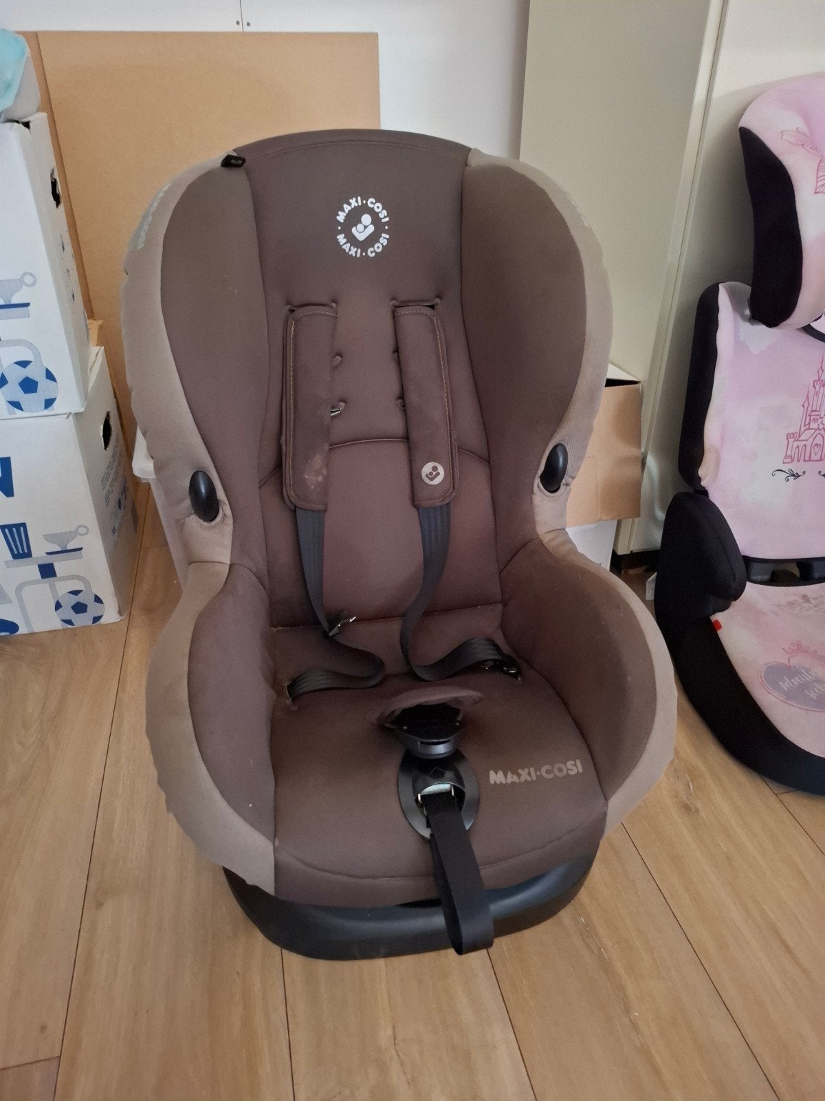 Maxi-Cosi autostoel - Bruin/beige - Gebruikt, Ophalen, 9 t/m 18 kg, Maxi-Cosi, Gebruikt