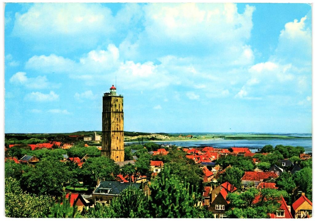 801460 Terschelling 1976 Vuurtoren Nette kaart Onbeschreven, Ophalen of Verzenden, 1960 tot 1980, Ongelopen, Waddeneilanden