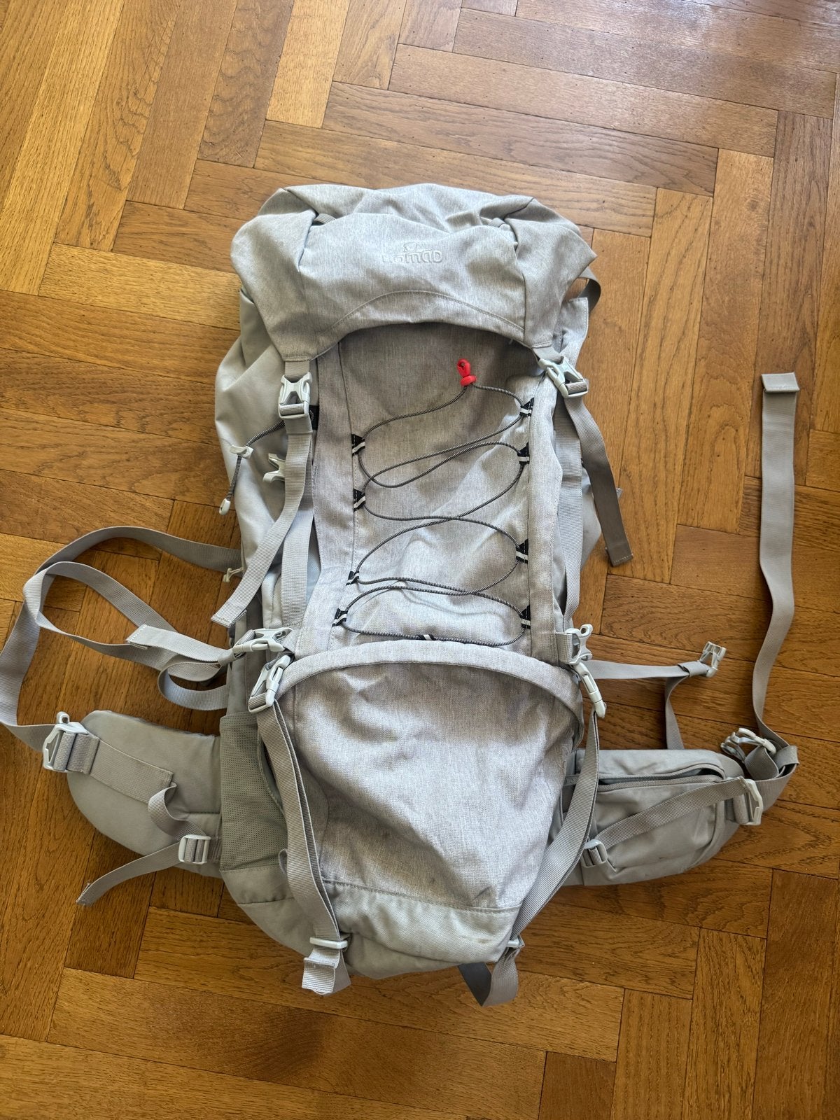 Nomad Backpack grijs Karoo SL 65 liter Slim fit, Ophalen of Verzenden, Gebruikt, Grijs, Overige typen