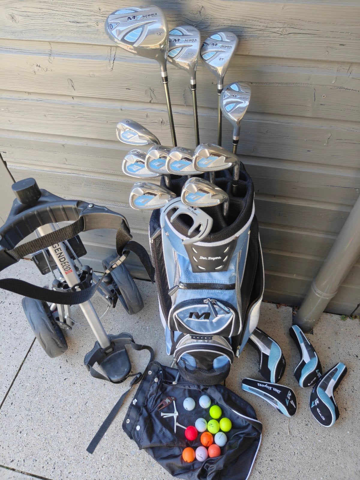 Complete MODERNE golfset dames als NIEUW+ trolley+ tas, Ophalen of Verzenden, Zo goed als nieuw, Set, Overige merken