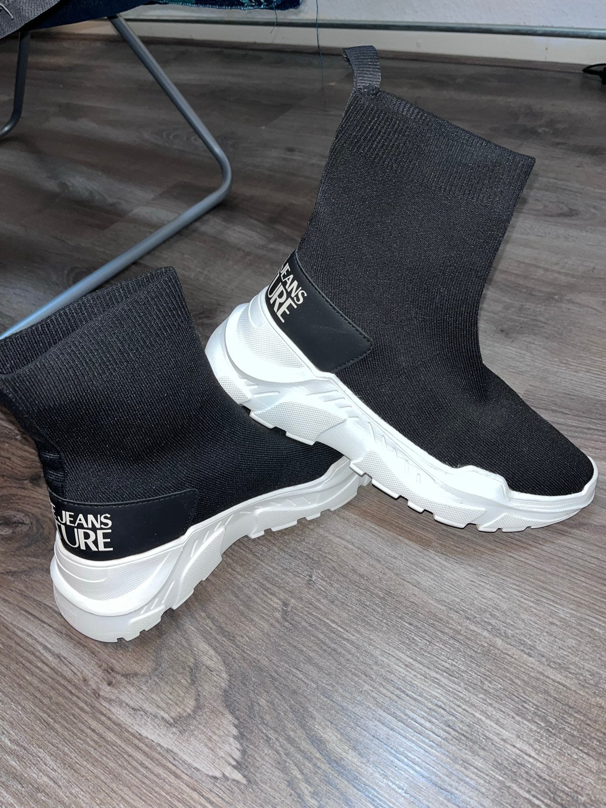 Versace Jeans Couture Sok Sneakers Zwart, Zwart, Ophalen of Verzenden, Sneakers of Gympen, Gedragen