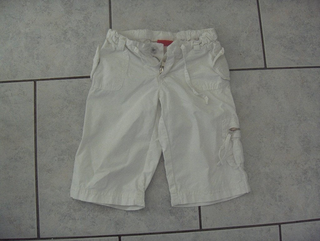 Wit katoenen zomerbroek broekje MINI STARS mt 98 prima staat, Kinderen en Baby's, Kinderkleding | Maat 98, Broek, Gebruikt, Mini Stars