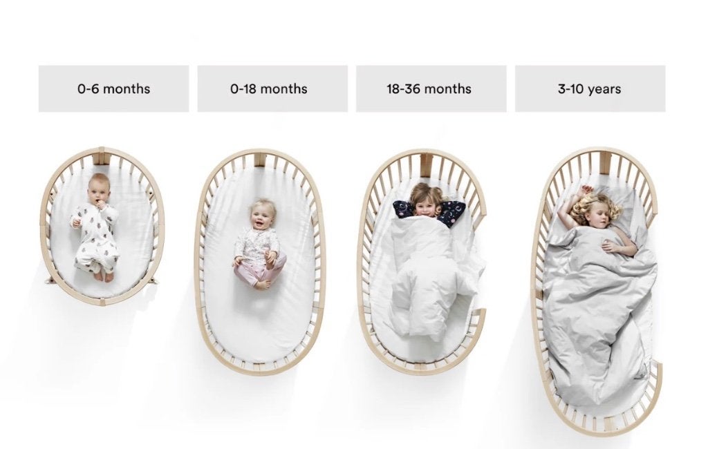 Stokke Sleepi compleet 4-in-1 meegroeibed + 3 matrassen, Ophalen, Gebruikt, Ledikant