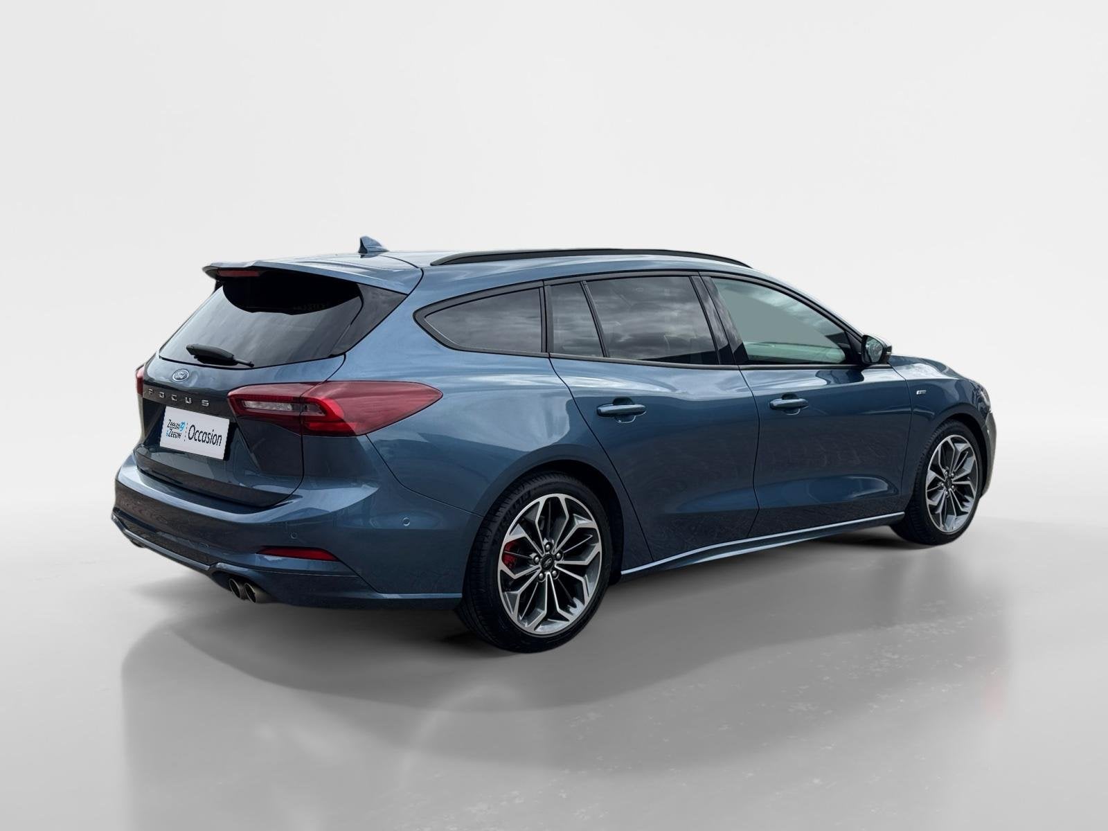 Ford Focus Wagon 1.0 EcoBoost Hybrid ST Line X | NL auto | 1, Auto's, Ford, 12 maanden, Gebruikt, Blauw, Origineel Nederlands