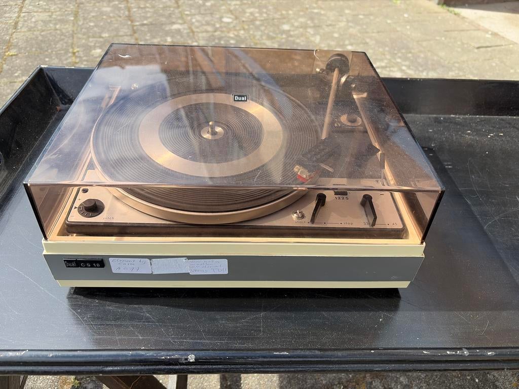 Dual 1225 CS18 Platenspeler - Opknapper, Audio, Tv en Foto, Platenspelers, Ophalen, Niet werkend, Platenspeler, Dual