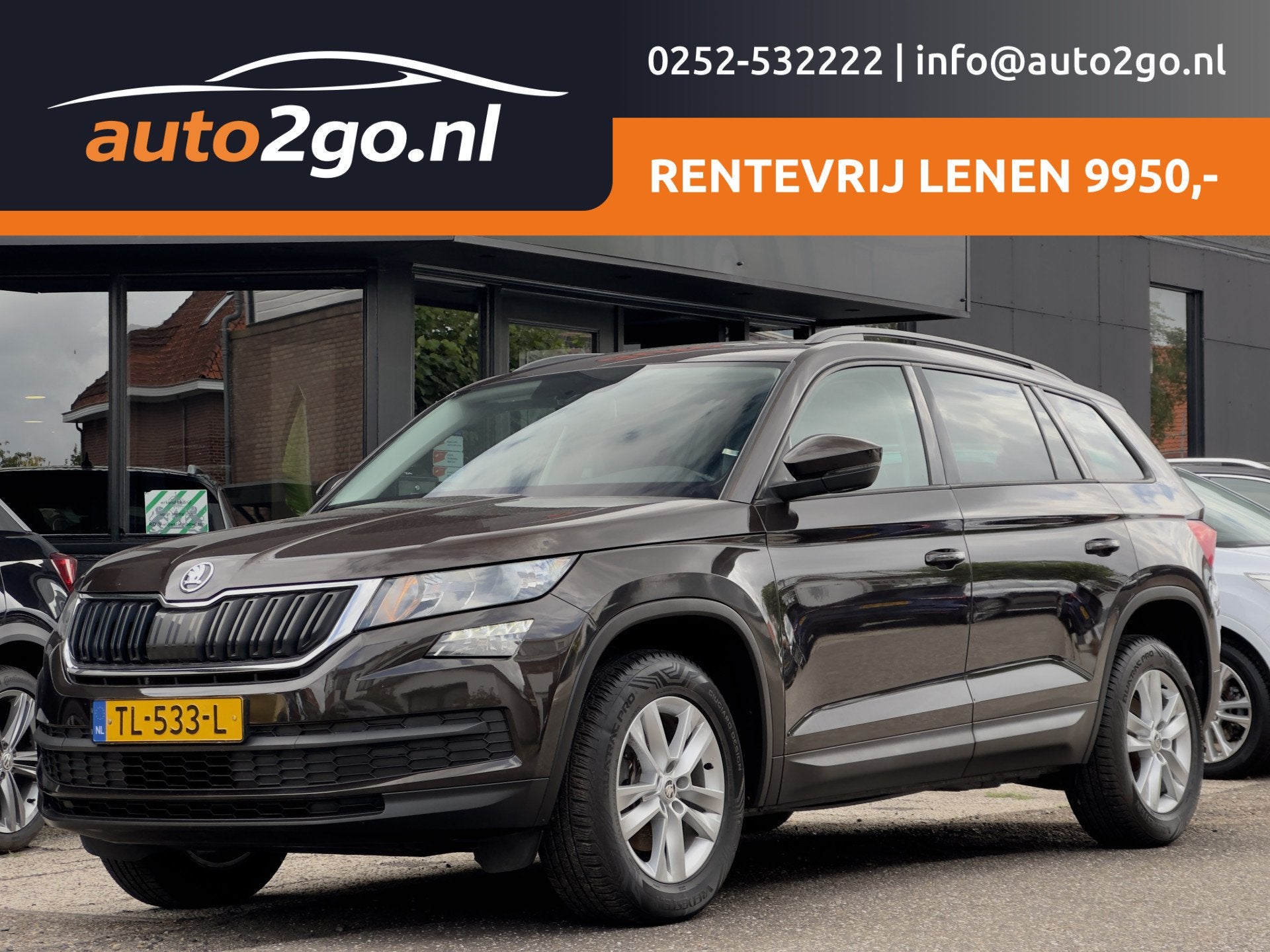 Skoda Kodiaq 1.4 TSI AUT 7PERSOONS VOL-LEDER NAVI CAMERA APP, Auto's, 7 stoelen, Leder, 1395 cc, Kodiaq