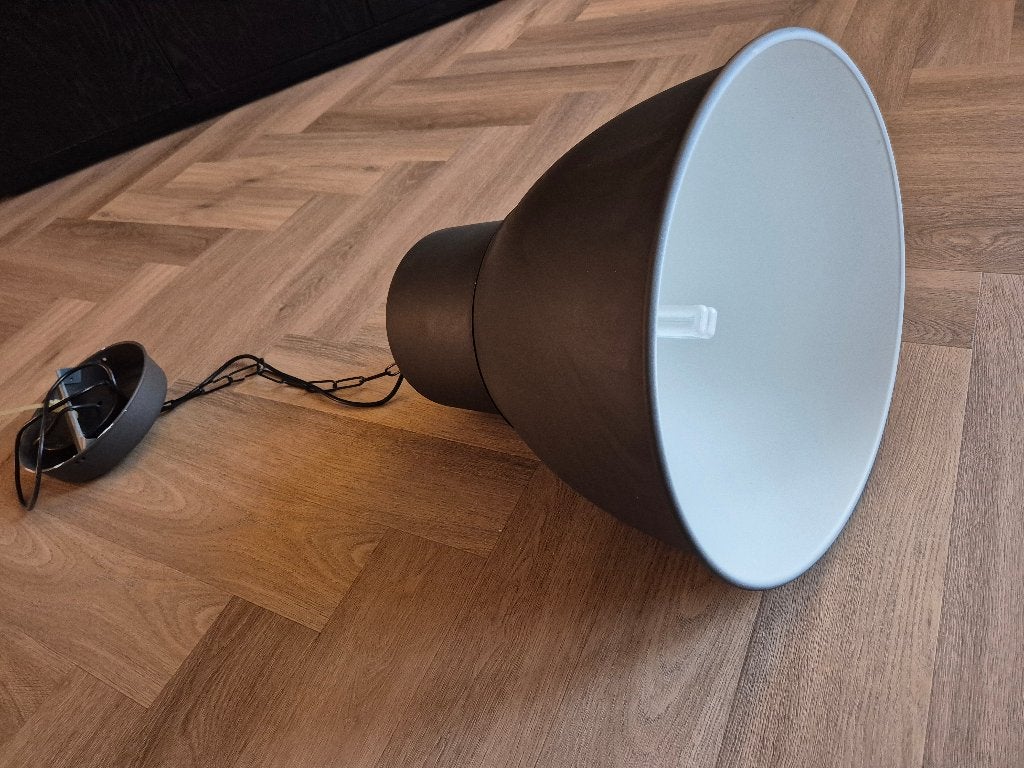 HEKTAR Hanglamp , donkergrijs, Huis en Inrichting, Lampen | Hanglampen, Ophalen, Overige materialen, E27 (groot), Zo goed als nieuw