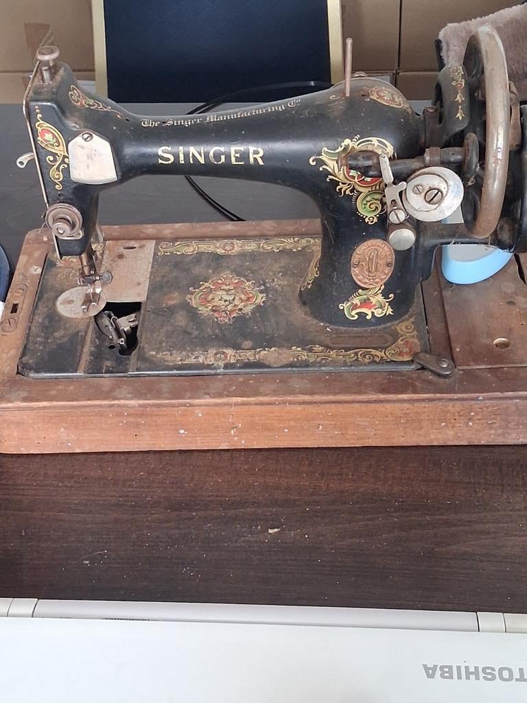 Antieke Singer Naaimachine - Decoratief Stuk, Ophalen of Verzenden
