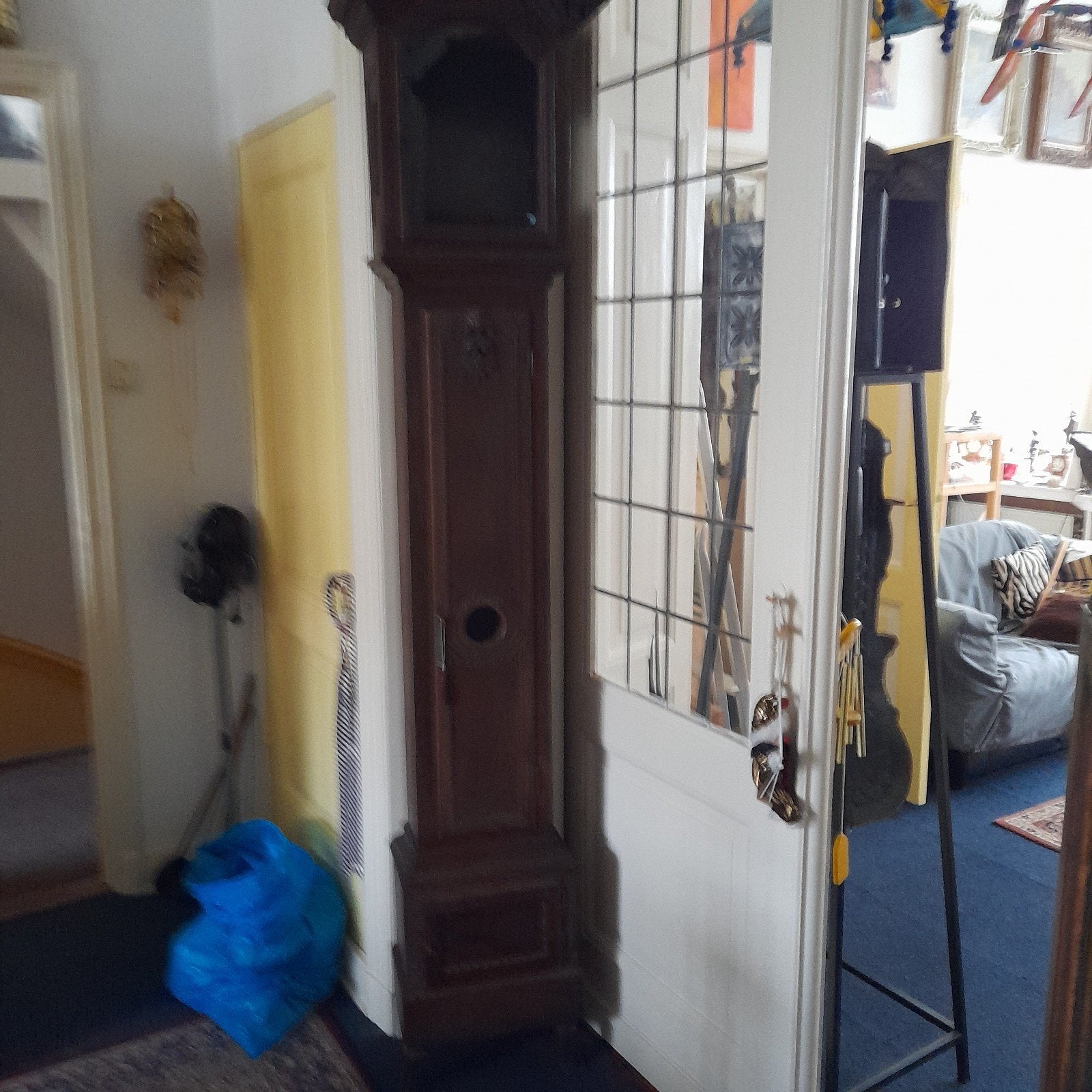 Antieke Luikse klokkast van eikenhout € 50 vaste prijs, Antiek en Kunst, Ophalen