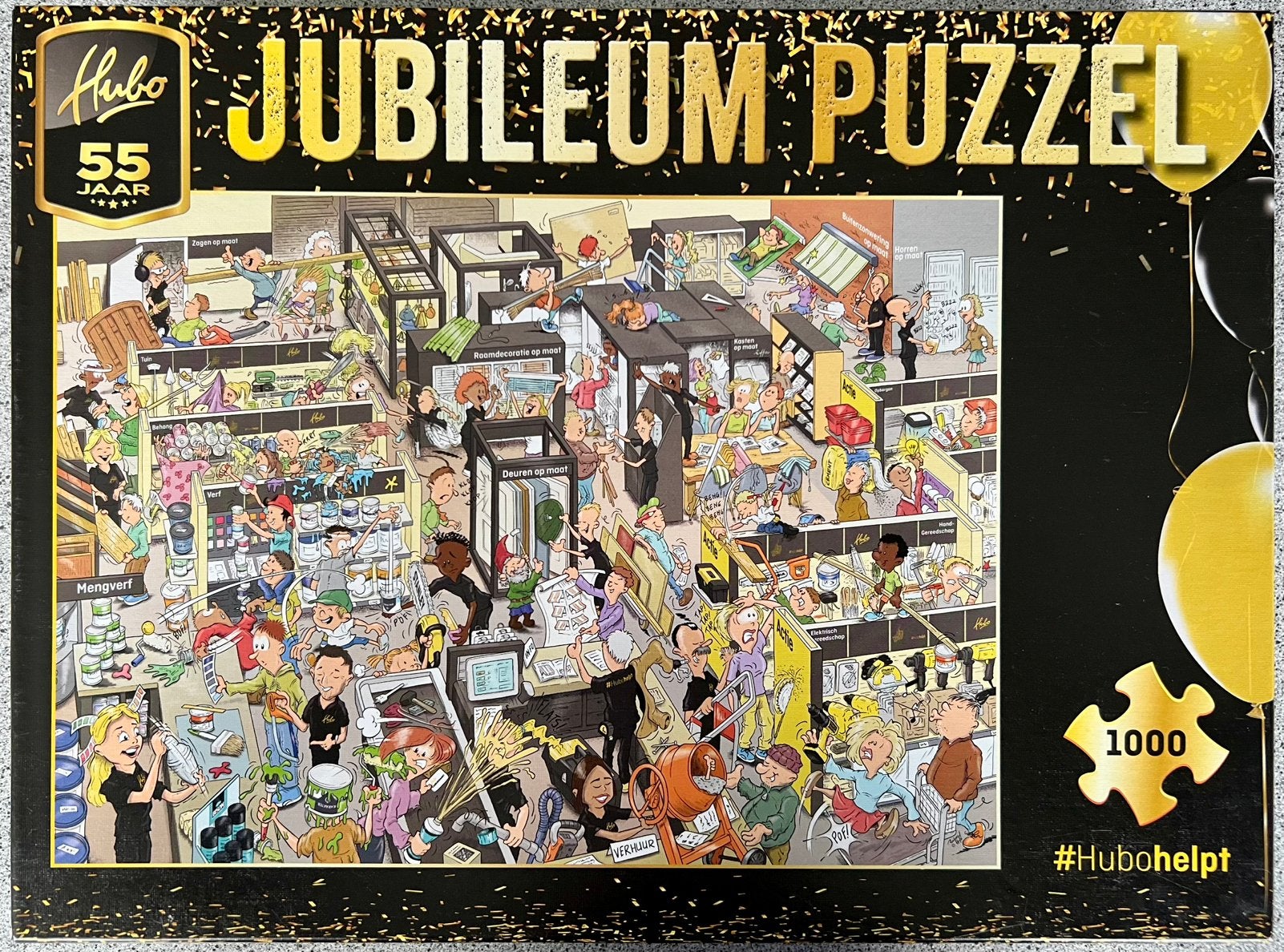 Hubo “55 Jaar Jubileum” puzzel 1000 stukjes, Ophalen of Verzenden, 500 t/m 1500 stukjes, Zo goed als nieuw