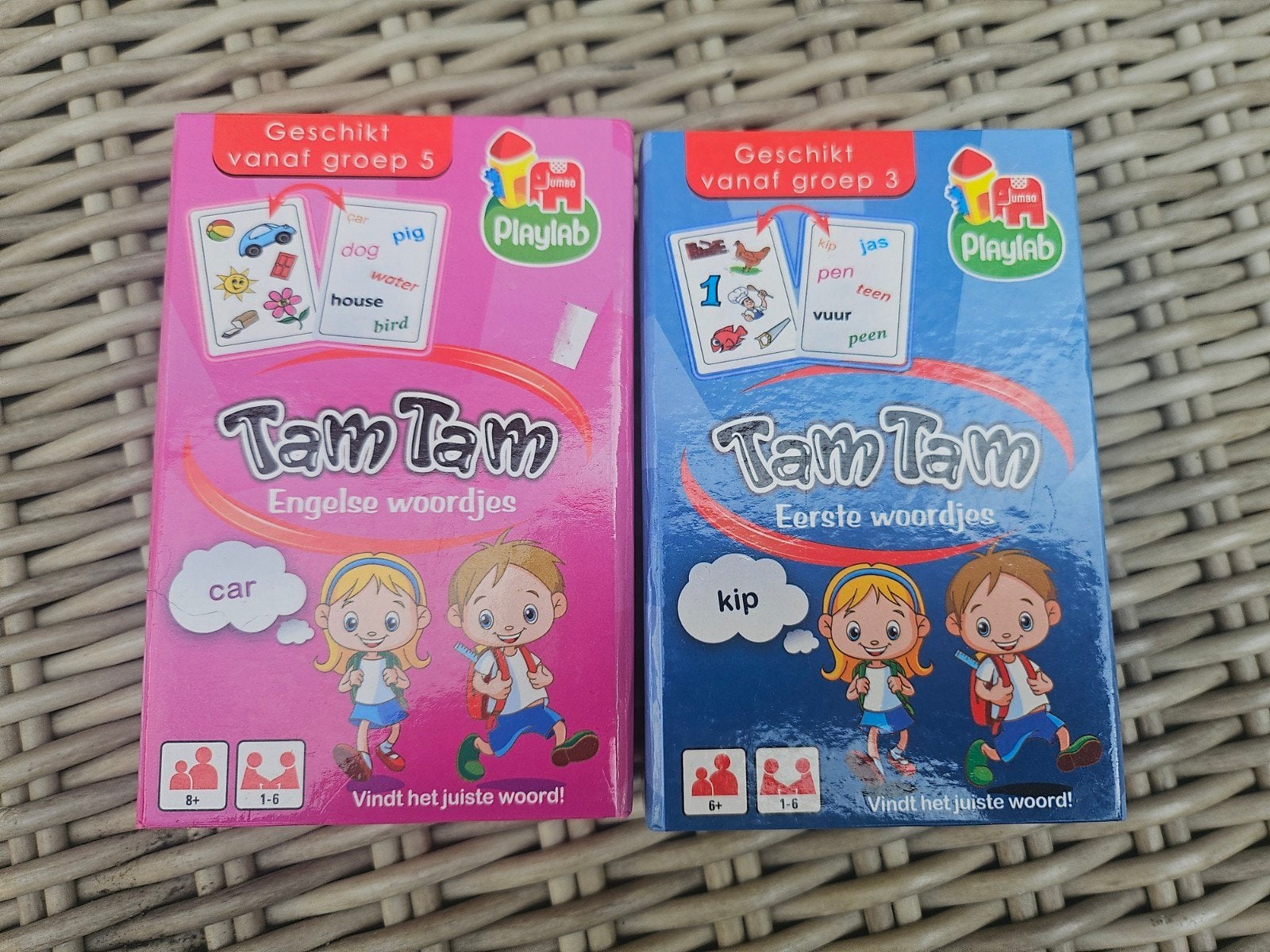 Tam Tam Woordspelletjes: Engels & Eerste Woordjes, Een of twee spelers, Ophalen of Verzenden, Zo goed als nieuw, Playlab