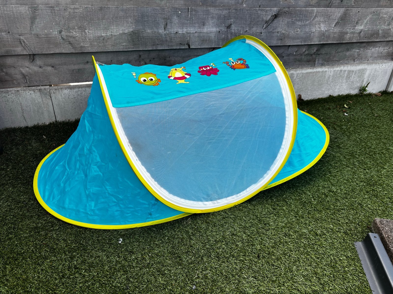 Leuk zelf opklapbaar kindertentje met zeedieren, Ophalen, Gebruikt