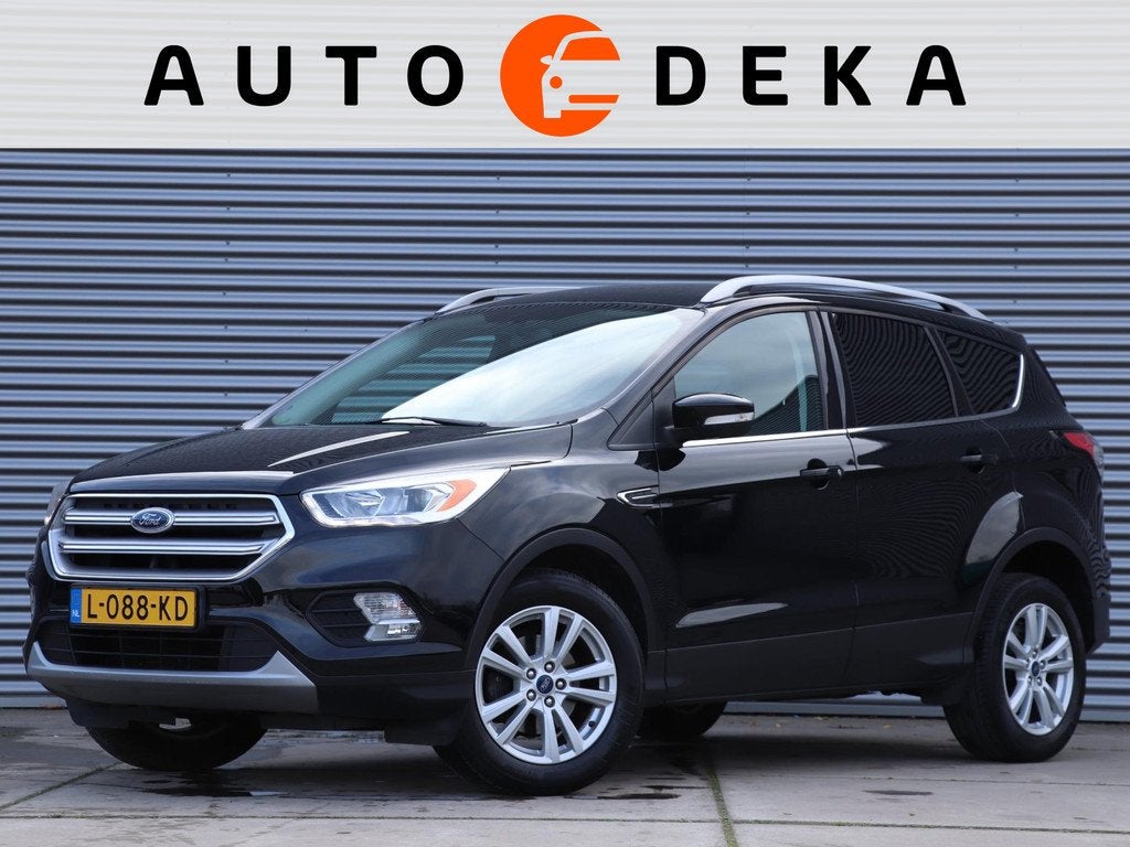 Ford Kuga 1.5 EcoBoost Titanium *Leder*Navigatie*Parkeersens, 4 cilinders, Zwart, Leder, Bedrijf