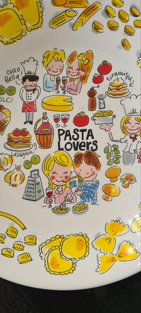 Blond schaal Pasta lovers, Blond Amsterdam, Ophalen of Verzenden, Aardewerk, Schaal of Schalen