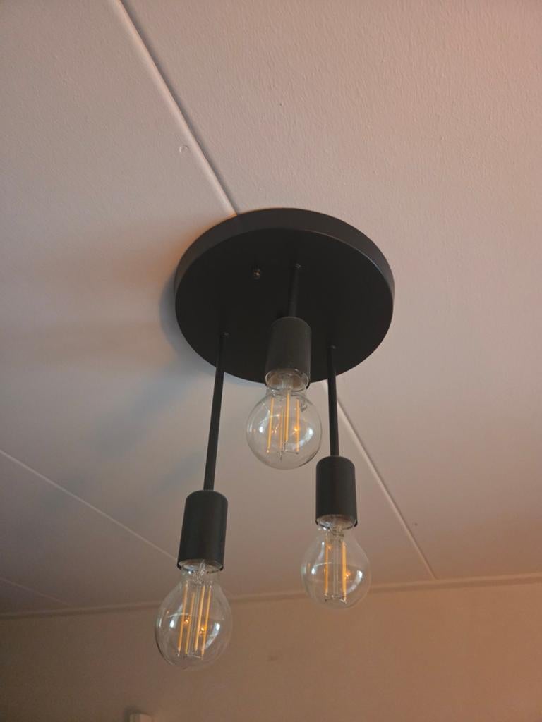 Industriële plafondlamp, Huis en Inrichting, Ophalen, Zo goed als nieuw