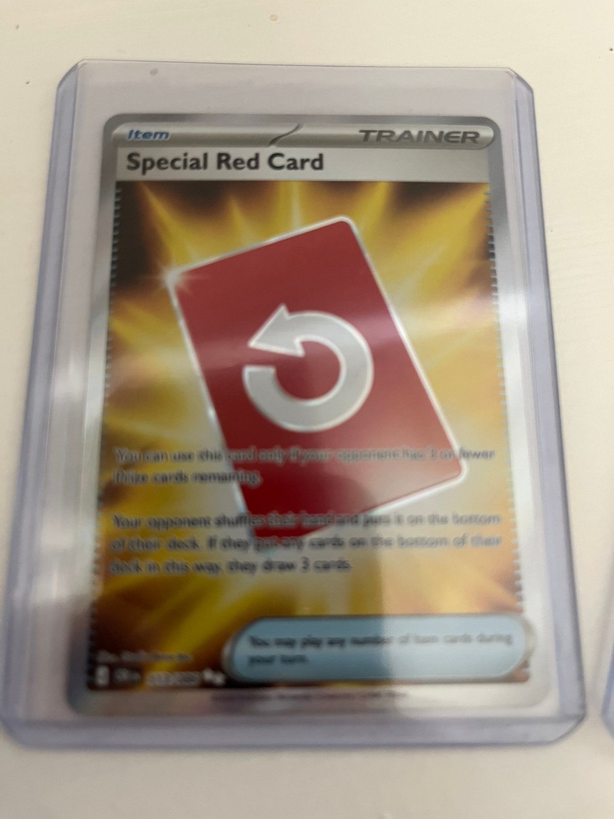 Special red card 113/086 chaos rising, Ophalen of Verzenden, Zo goed als nieuw