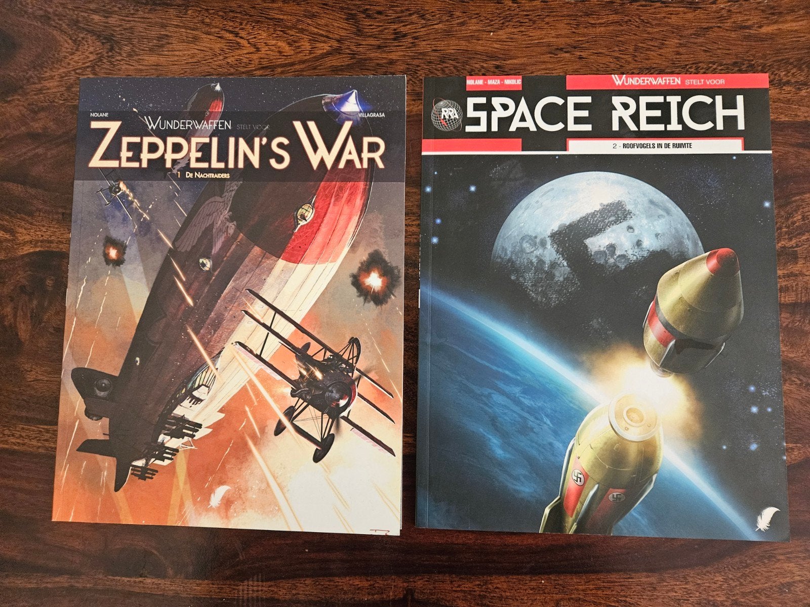 Wunderwaffen: Zeppelin's War 1 & Space Reich 2, Boeken, Meerdere stripboeken, Ophalen of Verzenden, Zo goed als nieuw