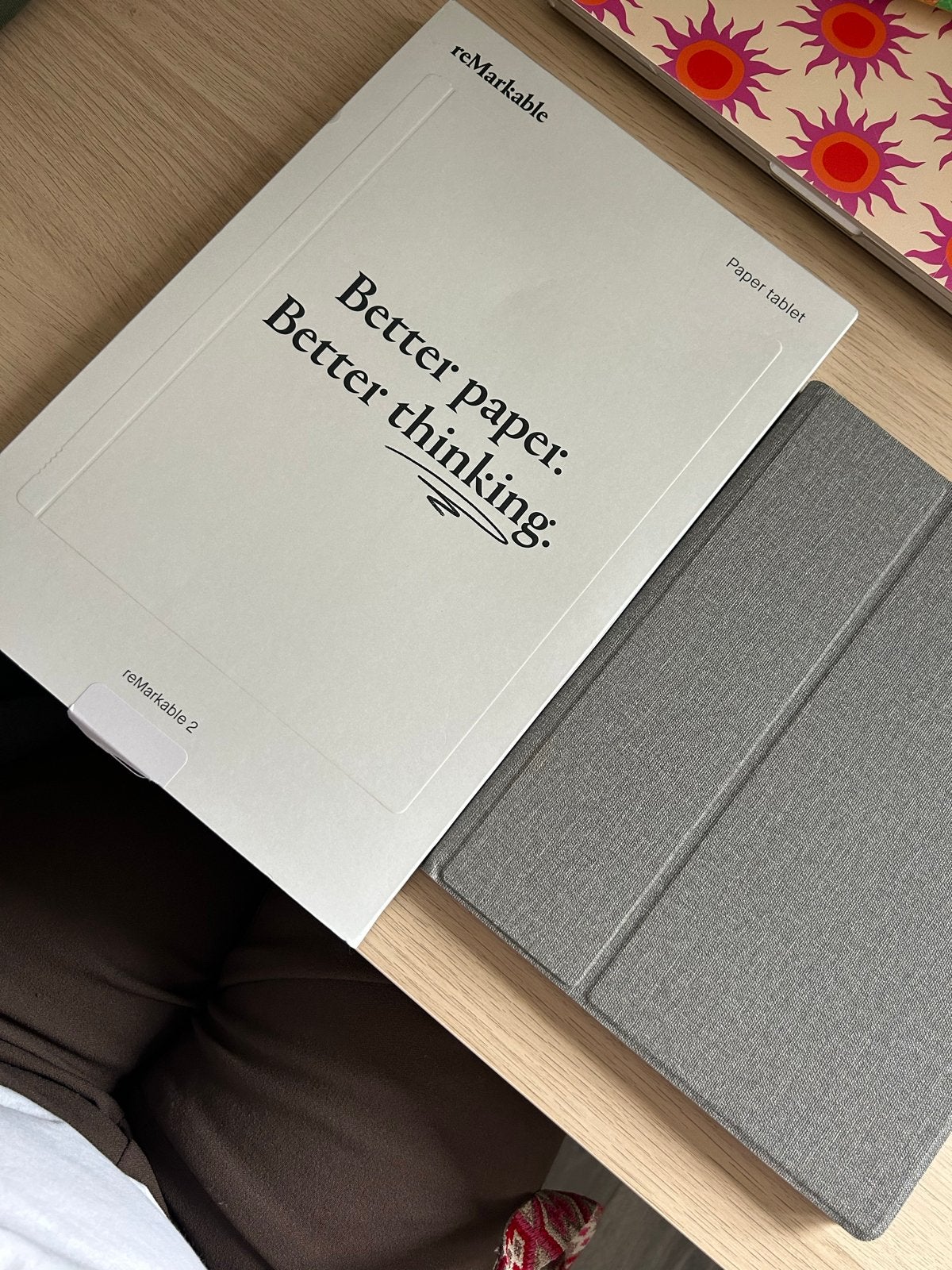 reMarkable 2 Paper Tablet met Marker en Folio, 8 GB, Touchscreen, Ophalen of Verzenden, Zo goed als nieuw