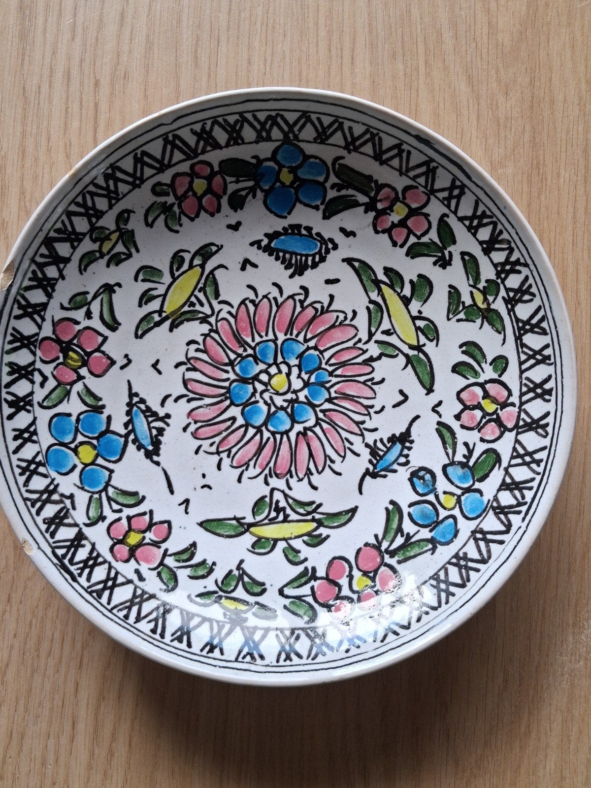 Handgeschilderd Perzisch bord - Mona Persian House, Ophalen of Verzenden