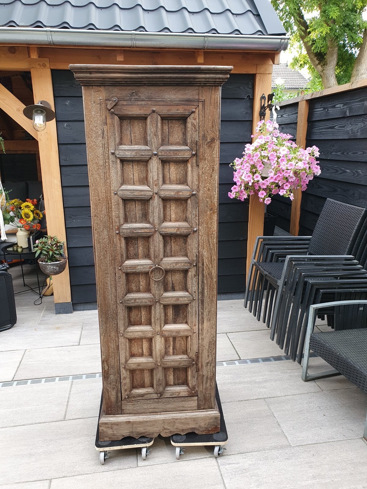 Antieke Indiase Almirah Kast - 175x57x40 cm, Ophalen