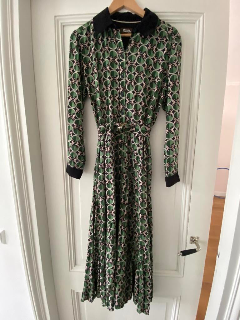 4 Funky flavours jurk maat s maxi groen, Ophalen of Verzenden, Zo goed als nieuw, Maat 36 (S), Onder de knie