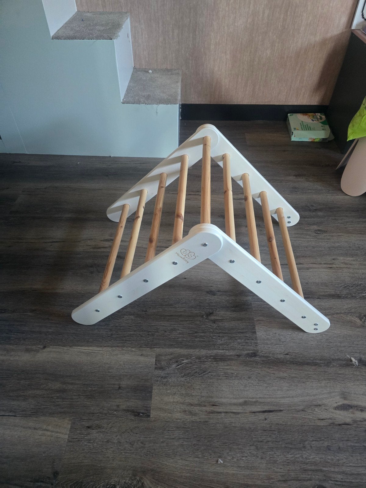 Houten Klimrek voor Kinderen -  MeowBaby, Kinderen en Baby's, Ophalen, Zo goed als nieuw, Klimwand