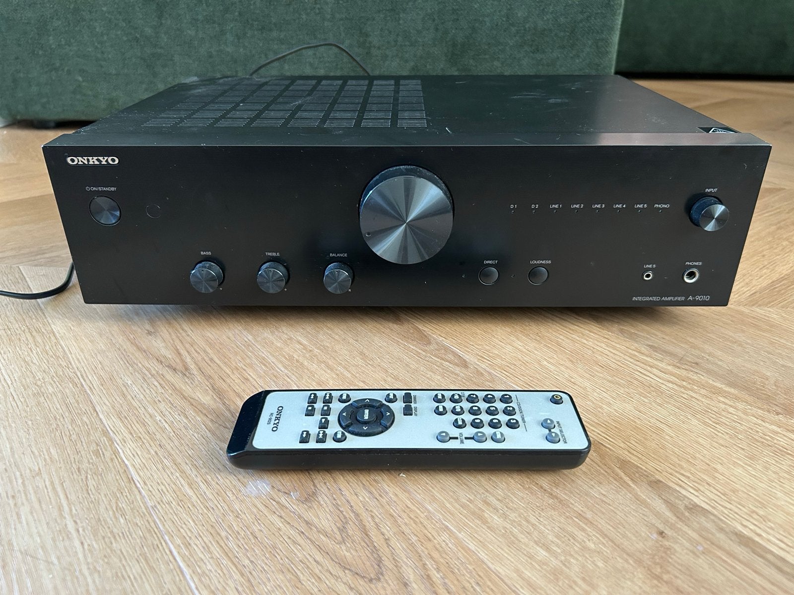 Onkyo A-9010 Geïntegreerde Versterker met Afstandsbediening, Ophalen, Gebruikt, 60 tot 120 watt, Stereo