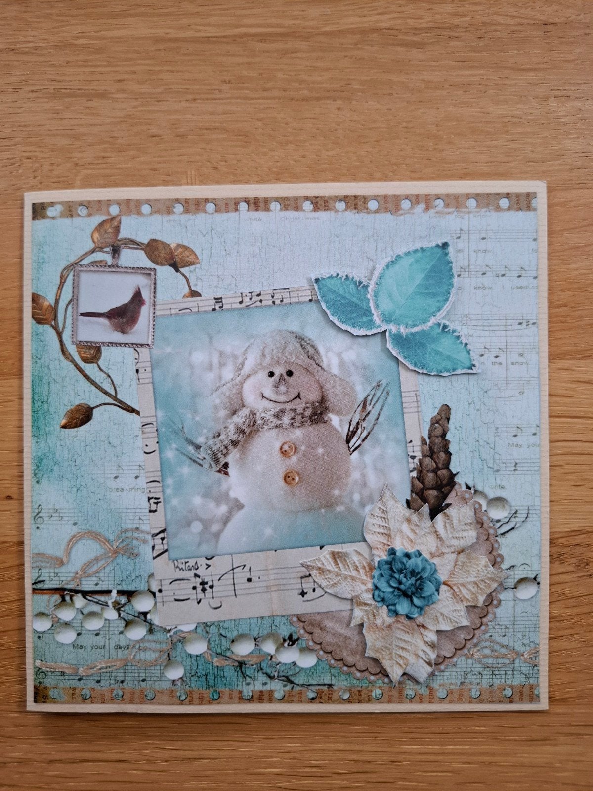Zelfgemaakte kerstkaart, Ophalen of Verzenden, Nieuw, Kerst