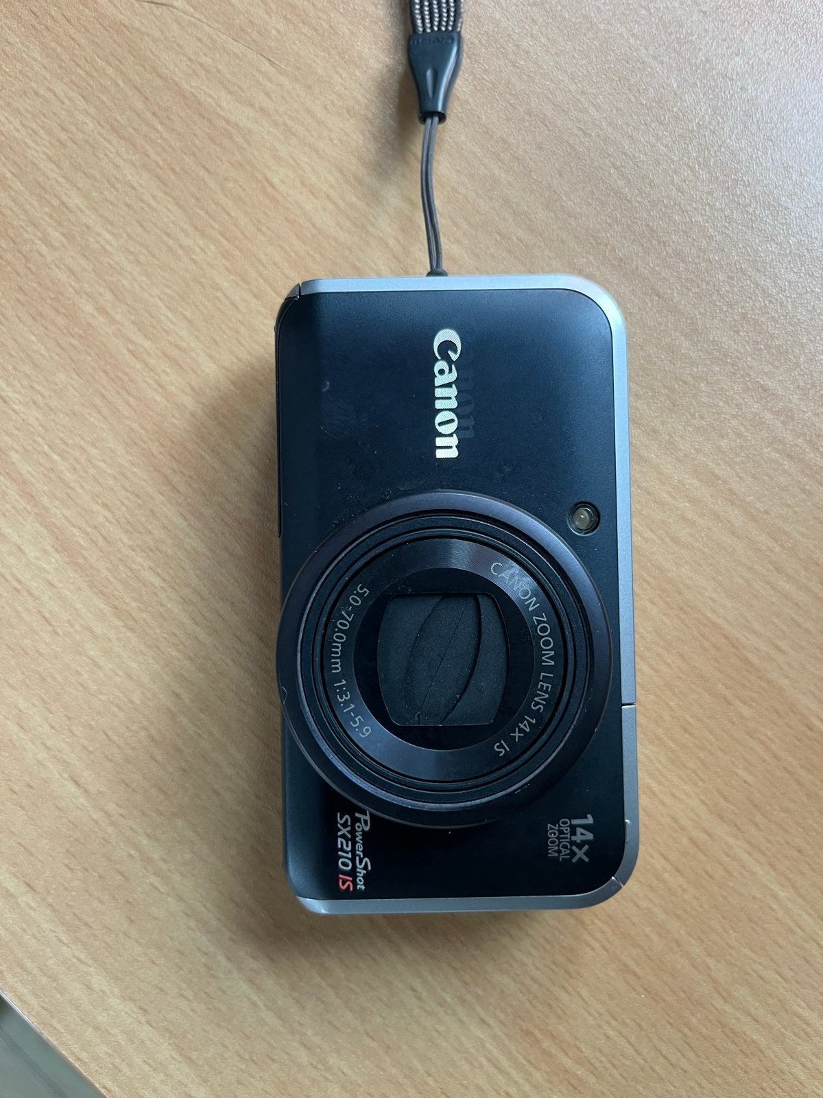 Canon PowerShot SX210 IS - 14.1 MP Compactcamera, Ophalen, Canon, Oplader, Compactcamera