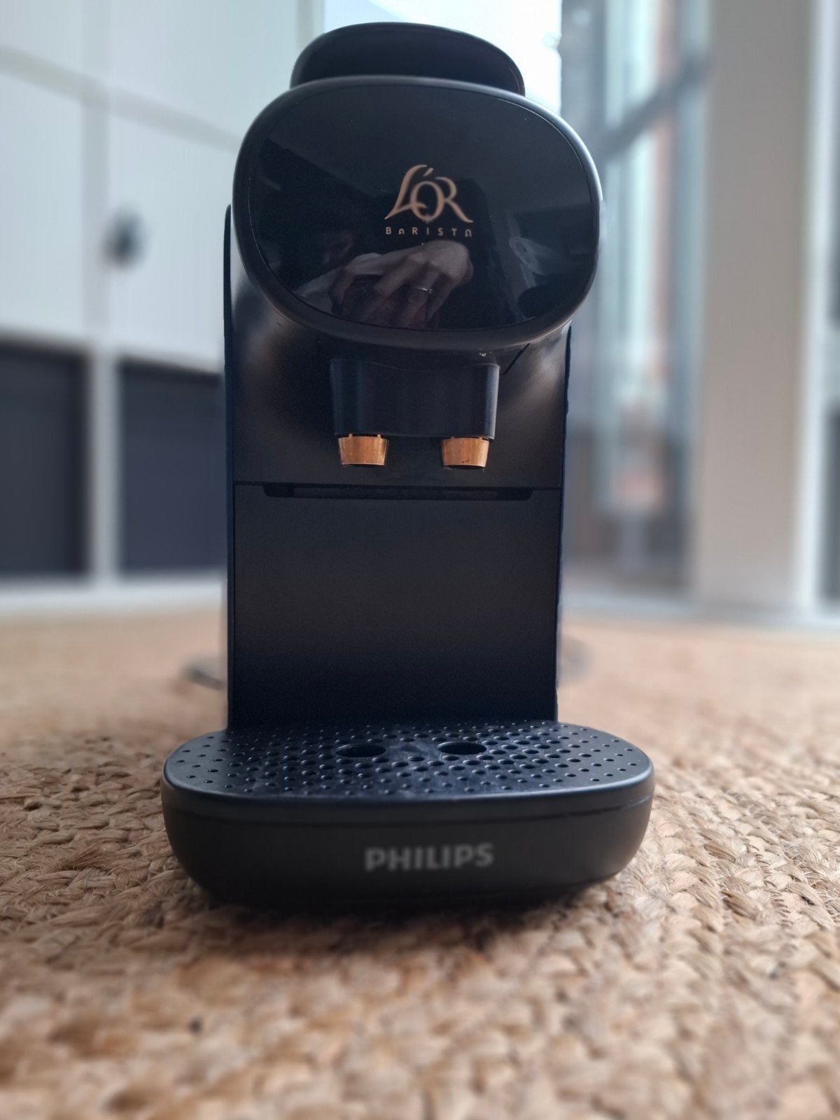 Philips L'OR Barista Koffiemachine - Zwart met Donker blauw, Witgoed en Apparatuur, Koffiemachine, Ophalen of Verzenden, Zo goed als nieuw